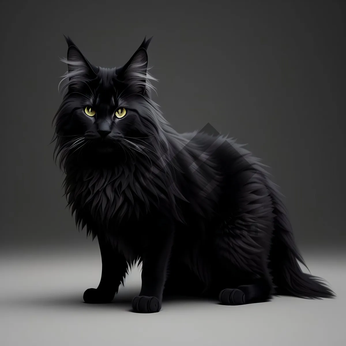 Picture of Adorable Gray Kitty with Curious Whiskers