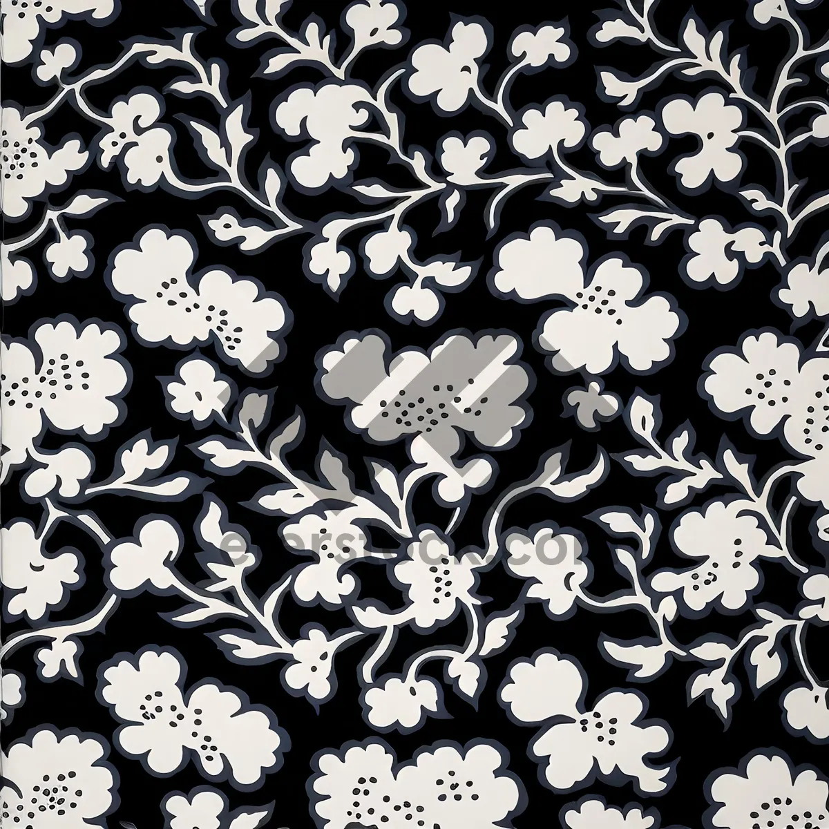 Picture of Vintage floral pattern seamless wallpaper design