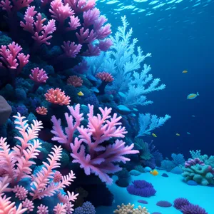 Tropical Coral Reef: Colorful Exotic Marine Life