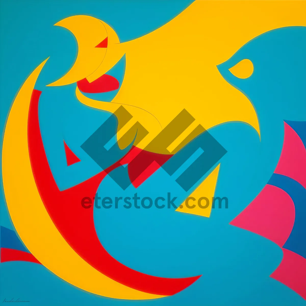 Picture of Symbolic sign icon in minimal design.