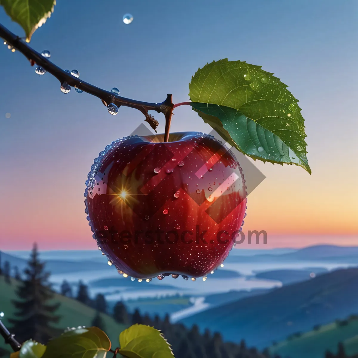 Picture of Delicious fresh apple fruit for health-conscious eaters
