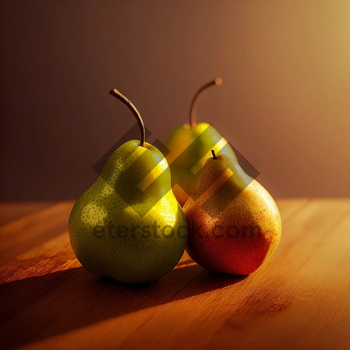 Picture of Juicy Yellow Pear: Sweet and Refreshing Edible Fruit