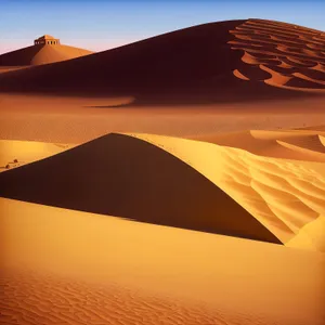 Sandy Dunes under the Moroccan Sun