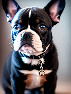 Cute Wrinkle Bull Terrier Puppy