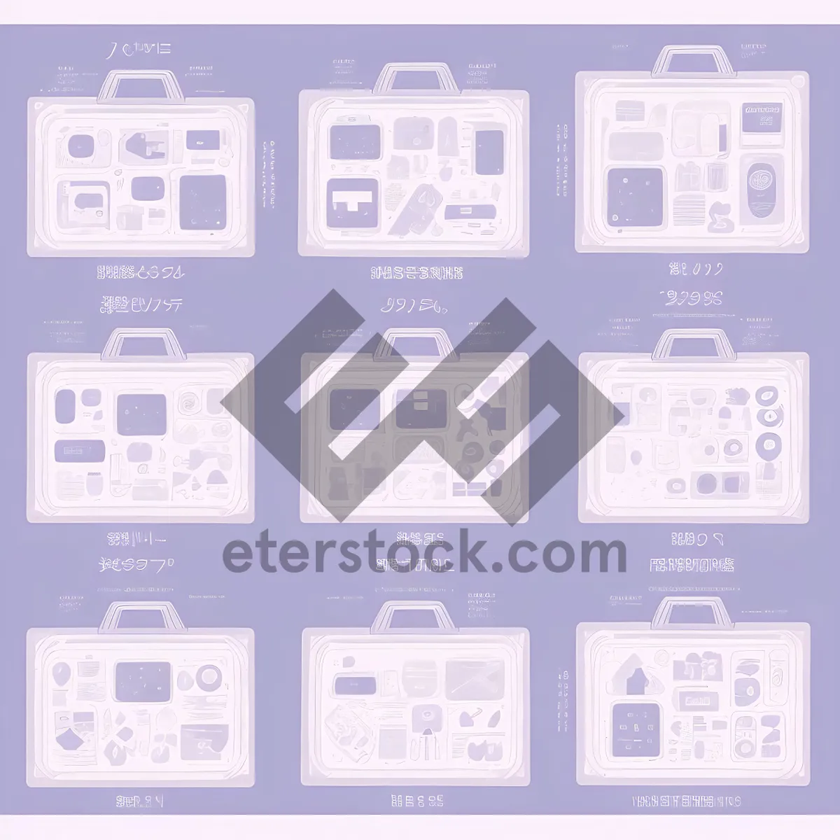 Picture of Web Design Icons Set - Business Symbols for Website