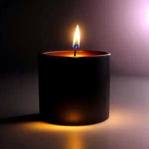 Flaming Candle - A Symbol of Light and Celebration