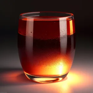 Vibrant Celebration: Red Wine in Glass