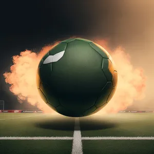 Nighttime Stadium Cheering for International Football Match