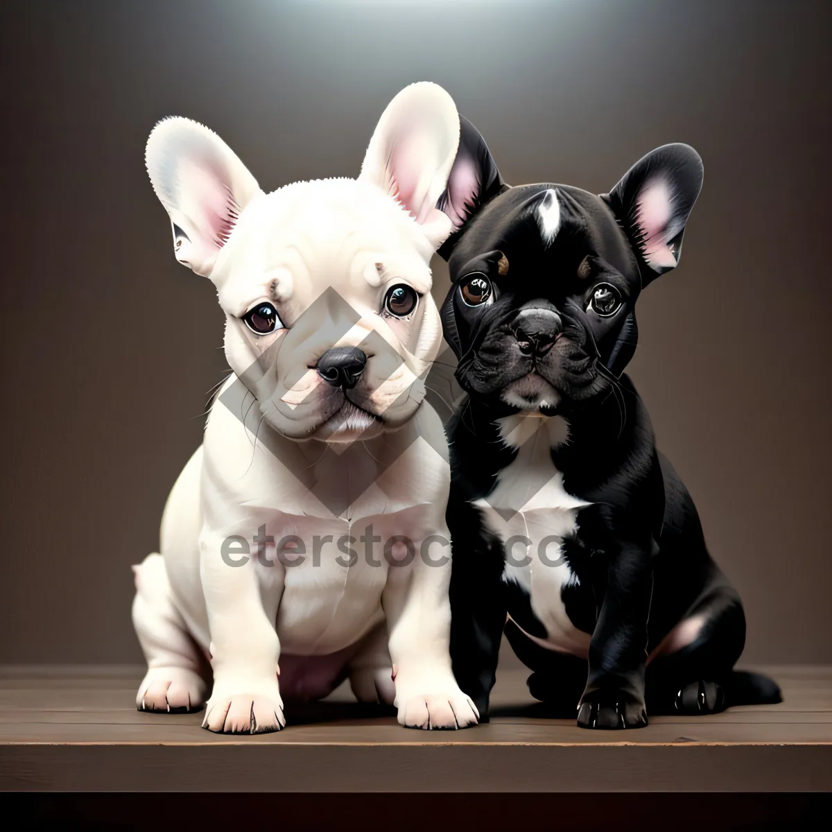 Picture of Cute Bulldog Puppy - Purebred Canine Portrait