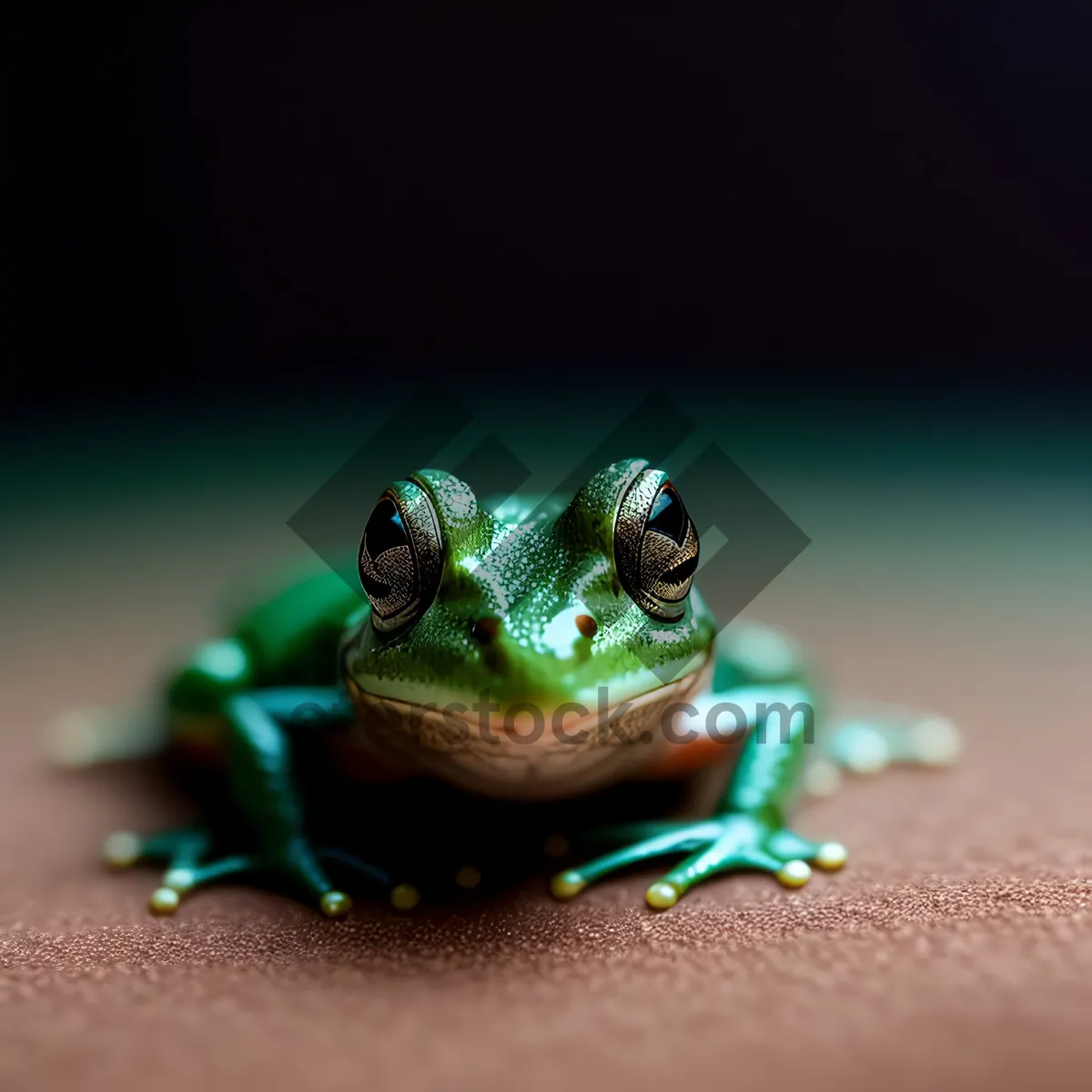 Picture of Vibrant-eyed Tree Frog in Wilderness