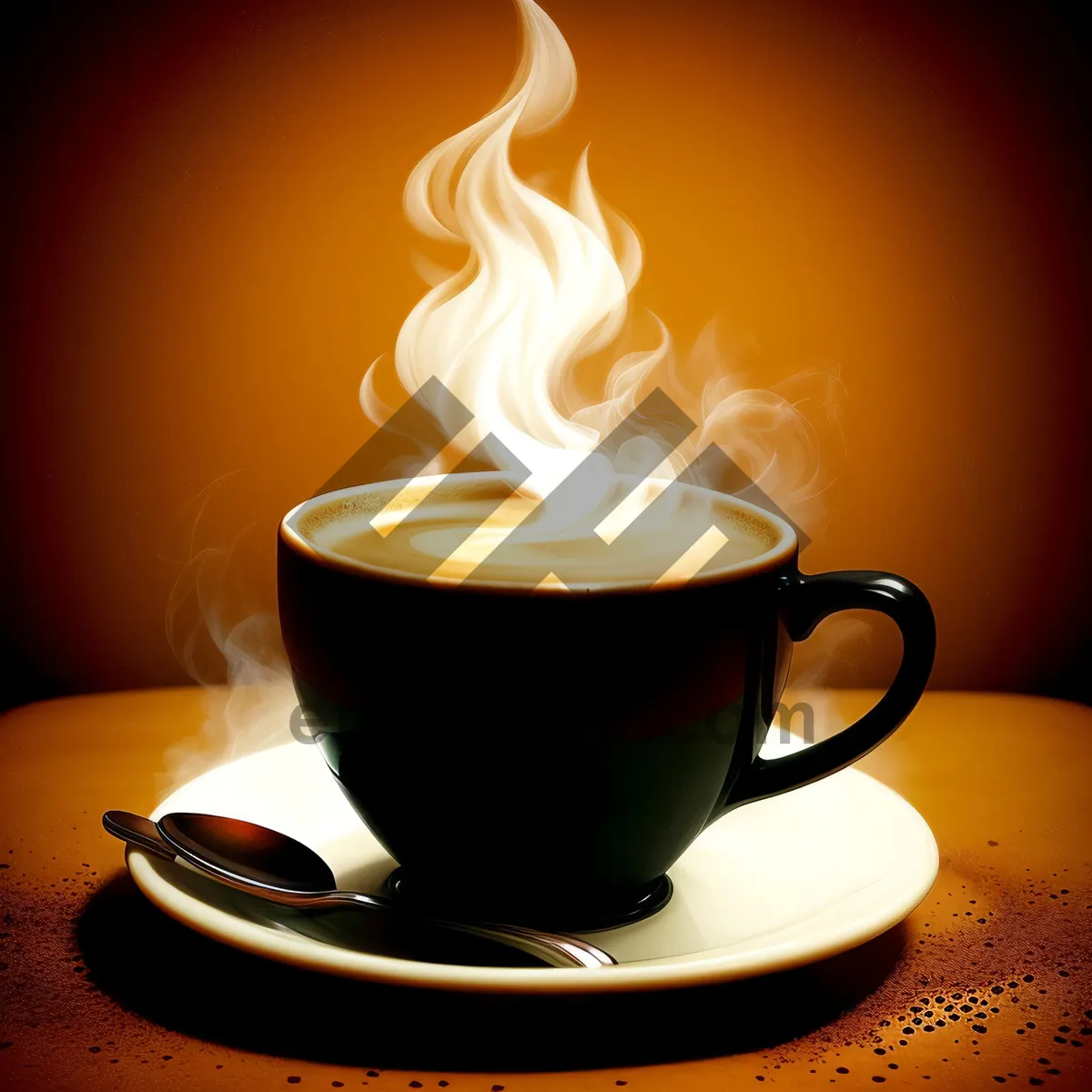 Picture of Steaming Cup of Morning Caffeine Bliss