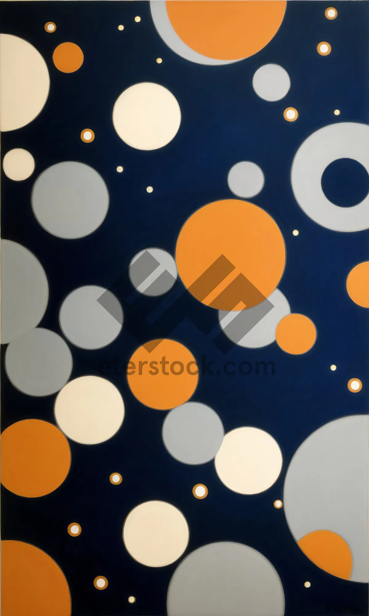 Picture of Shiny Polka Dot Circle Graphic Design