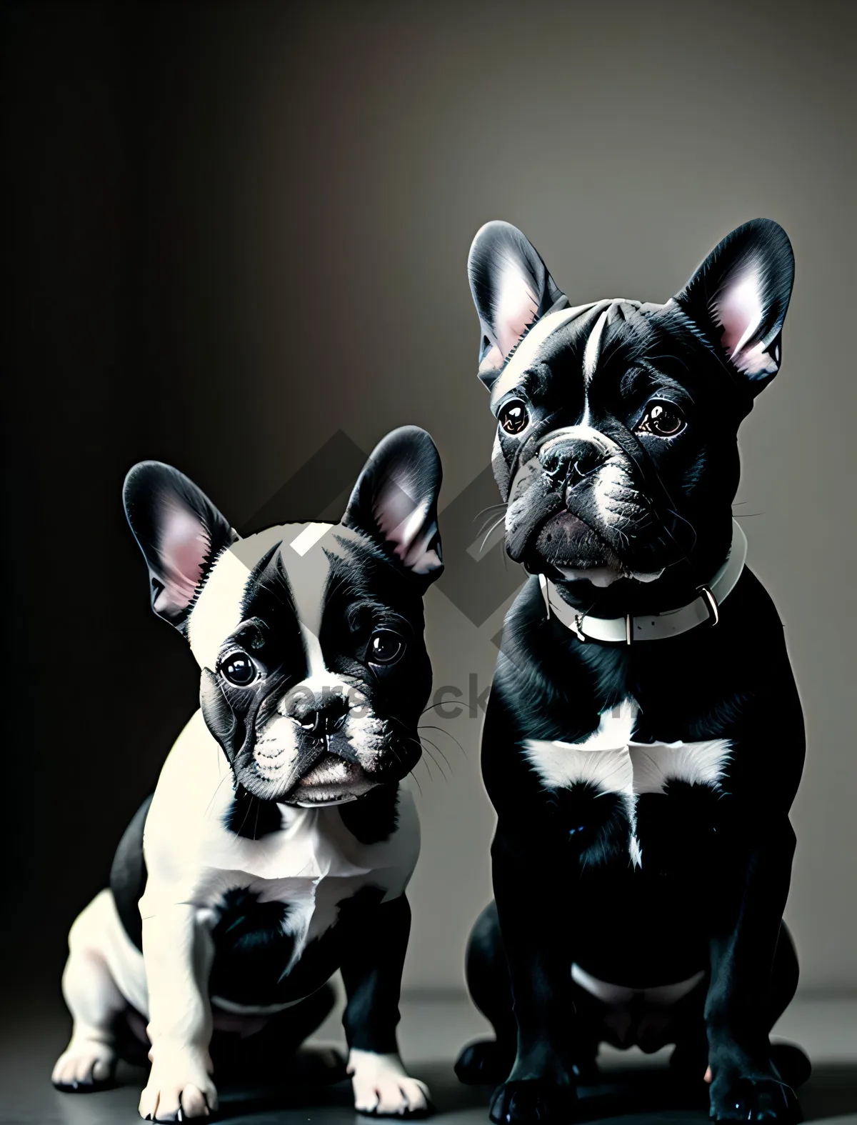 Picture of Cute Boxer Bulldog: Adorable Purebred Studio Portrait