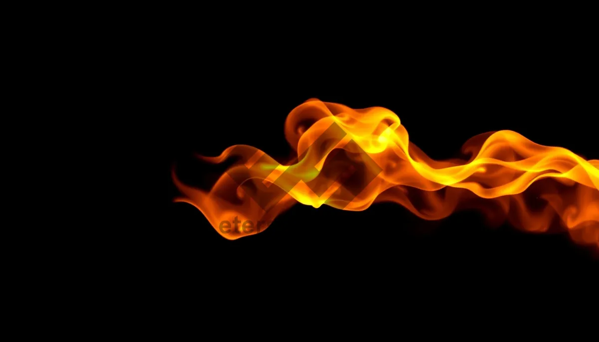 Picture of Flaming Inferno Blaze Art Design - Orange and Yellow
