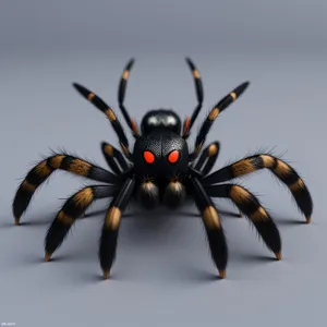 Close-up of Black Widow Spider - Arachnid Arthropod