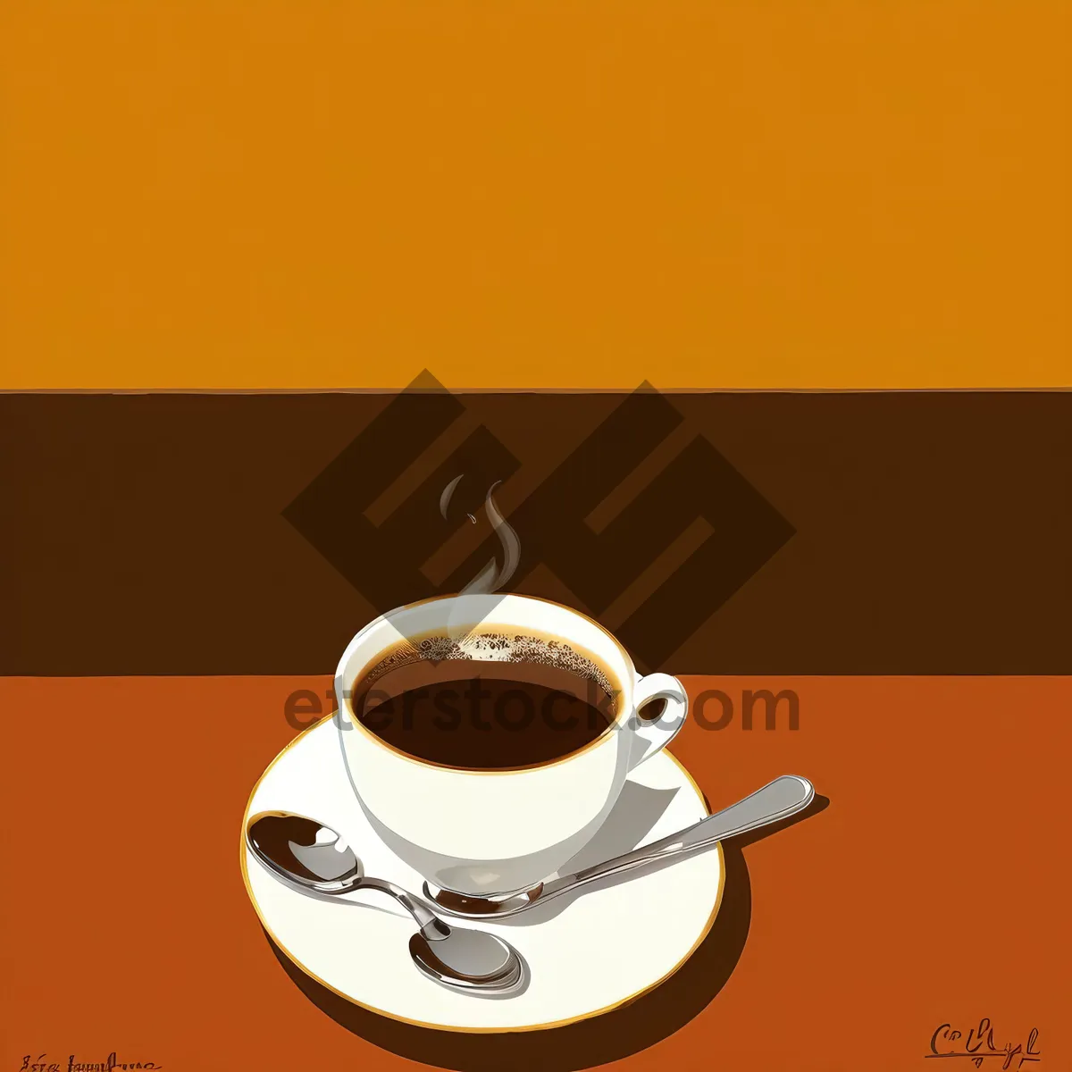 Picture of Steamy Morning Cup of Aromatic Espresso