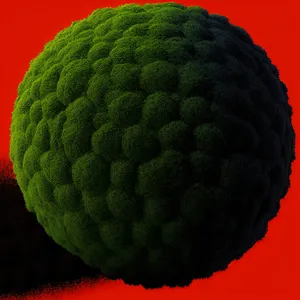 Fresh Berry Closeup on Golf Ball