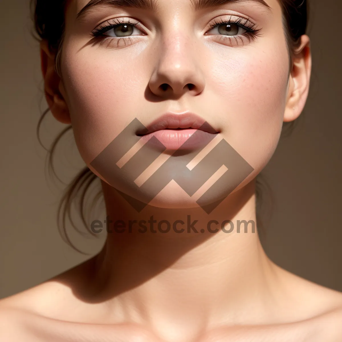 Picture of Glamorous brunette model showcasing captivating beauty