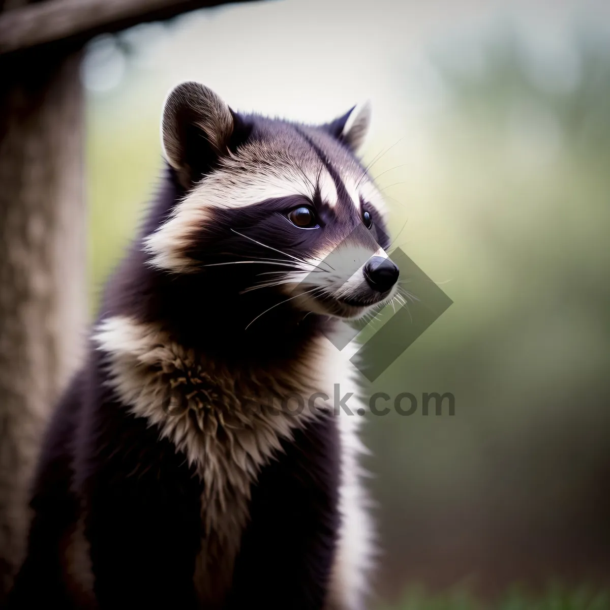 Picture of Furry Domestic Cat Kitten with Whiskers