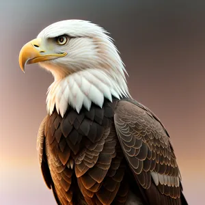 Majestic Bald Eagle in Golden Nature