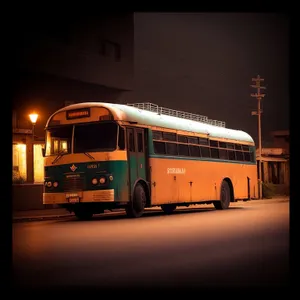 Urban Public Transport: Trolleybus on City Street