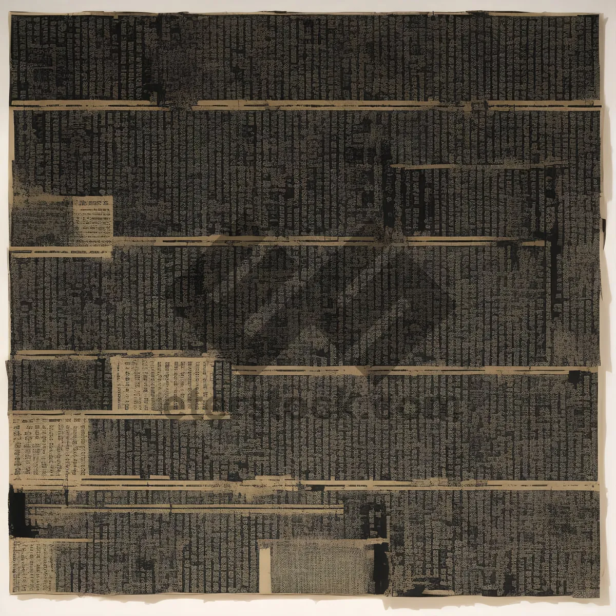 Picture of Vintage Woven Brown Textured Fabric Background