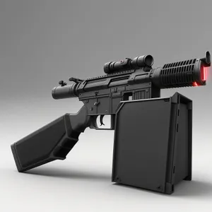 Advanced 3D Assault Rifle Technology by Man