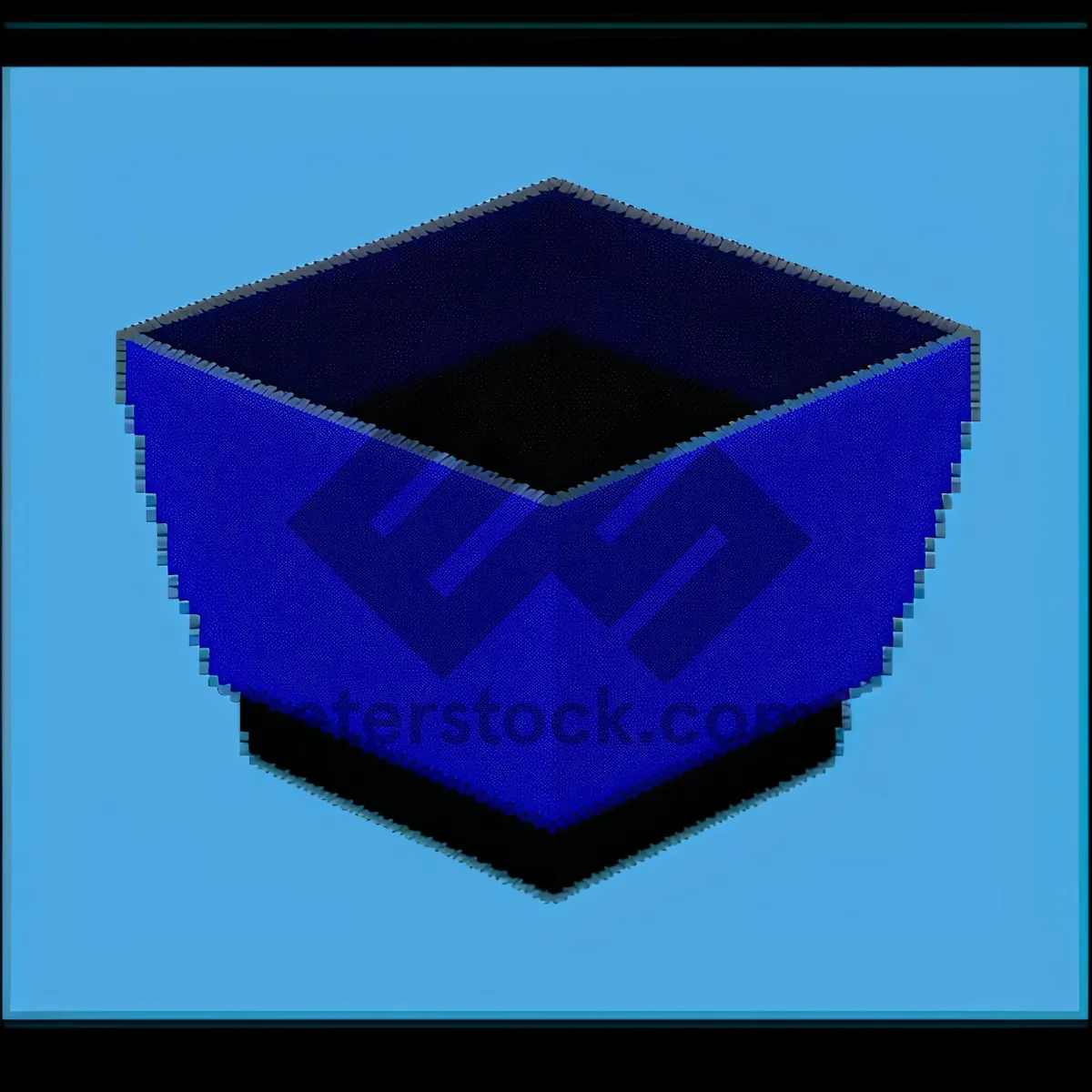 Picture of 3D Render of Square Cardboard Box Packaging