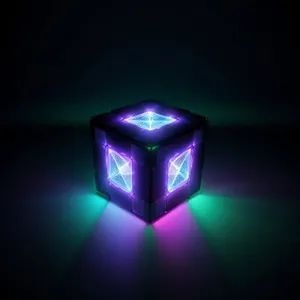 Black glossy 3D web element icon.