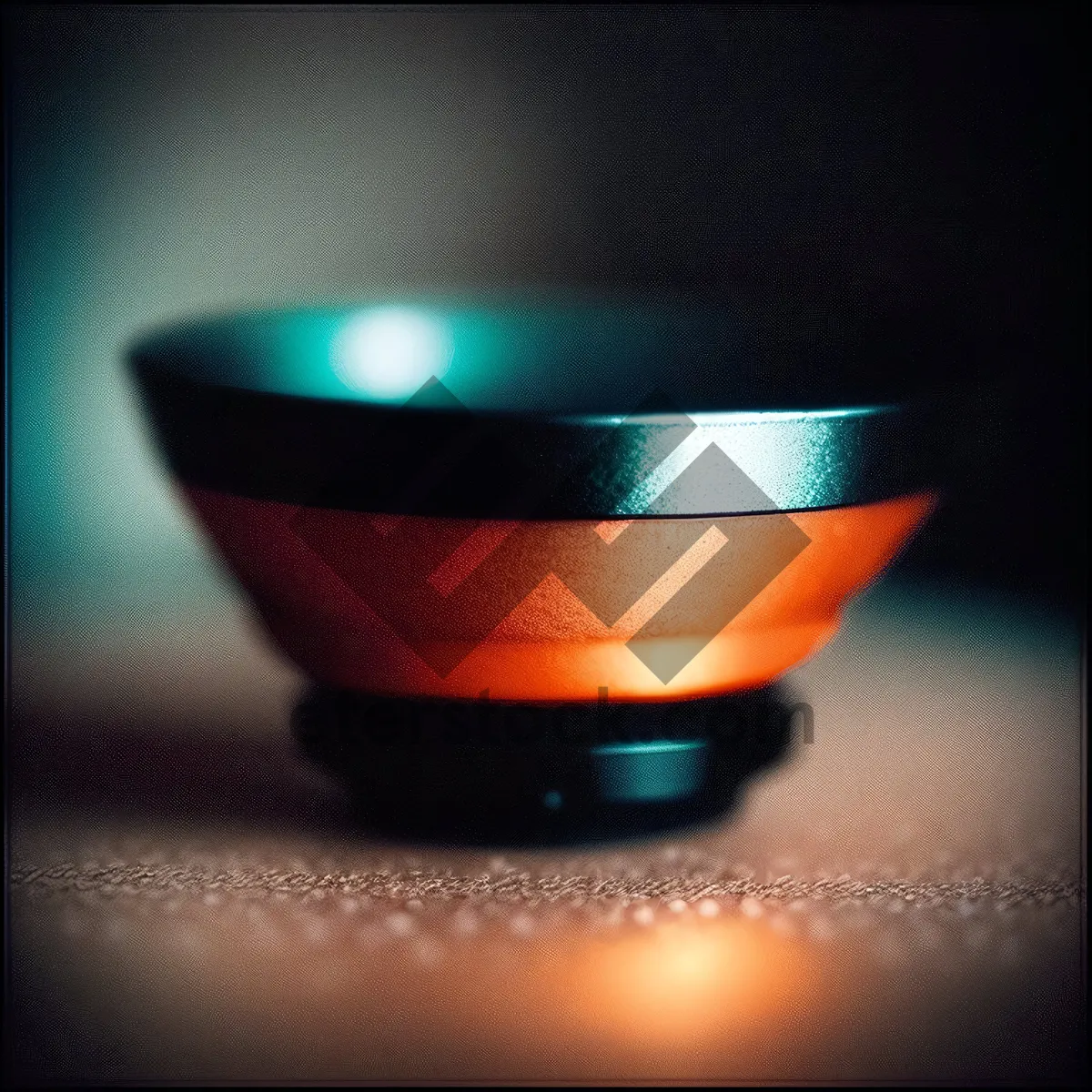 Picture of Black Glass Bowl of Mixed Drink