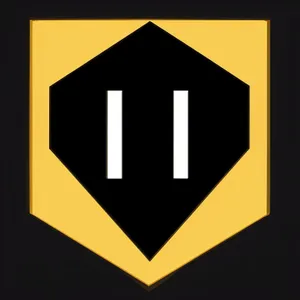 Heraldic Icon Sign 3D Symbol Object