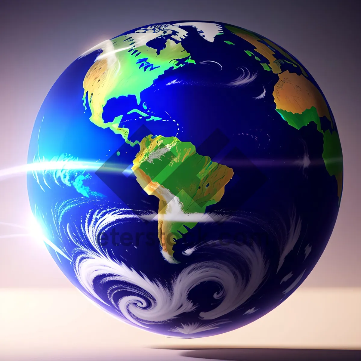 Picture of Global Earth Map Icon - Planet's Celestial Sphere