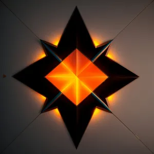 Sparkling Gem: 3D Glass Pyramid Icon