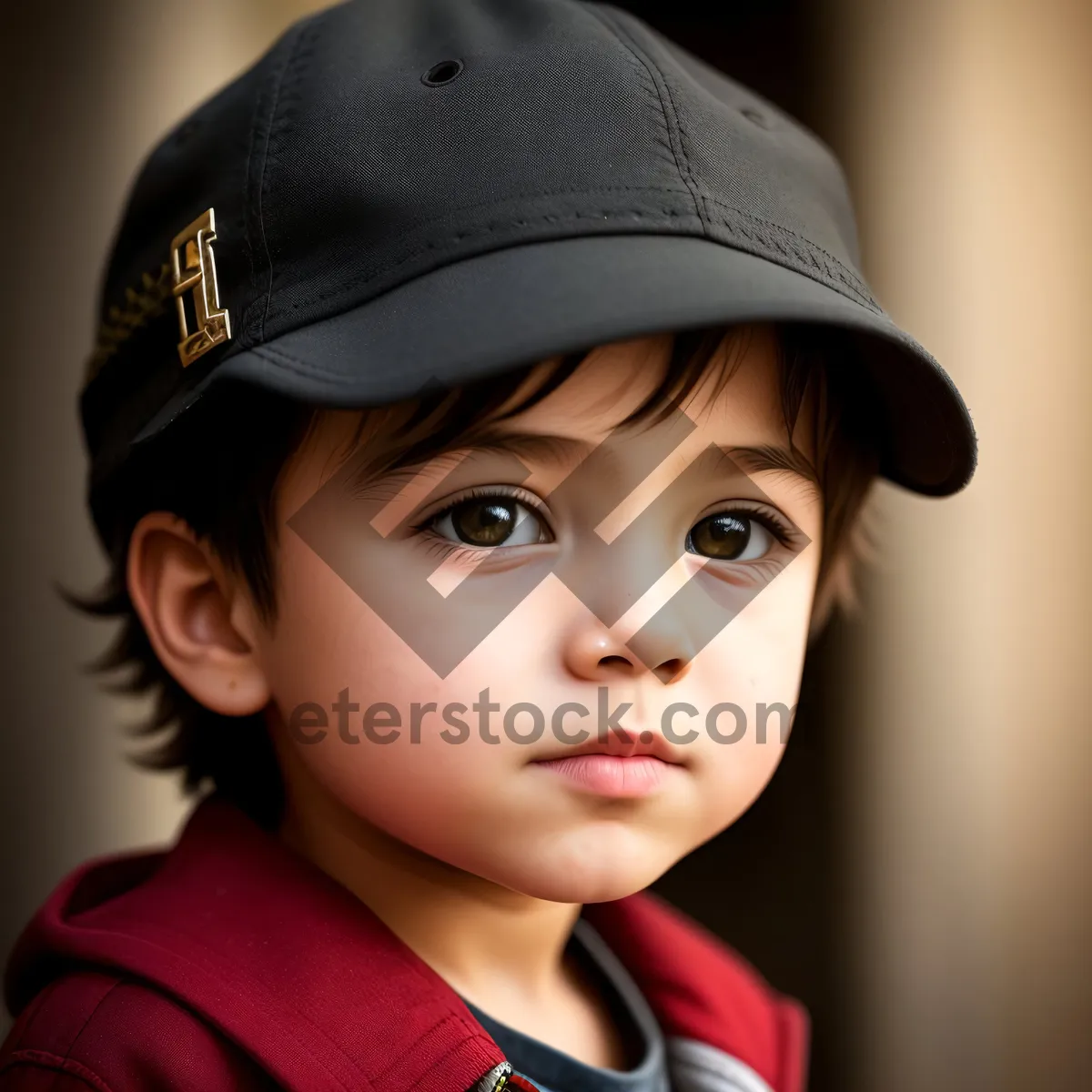 Picture of Cheerful and adorable little boy with a sweet smile