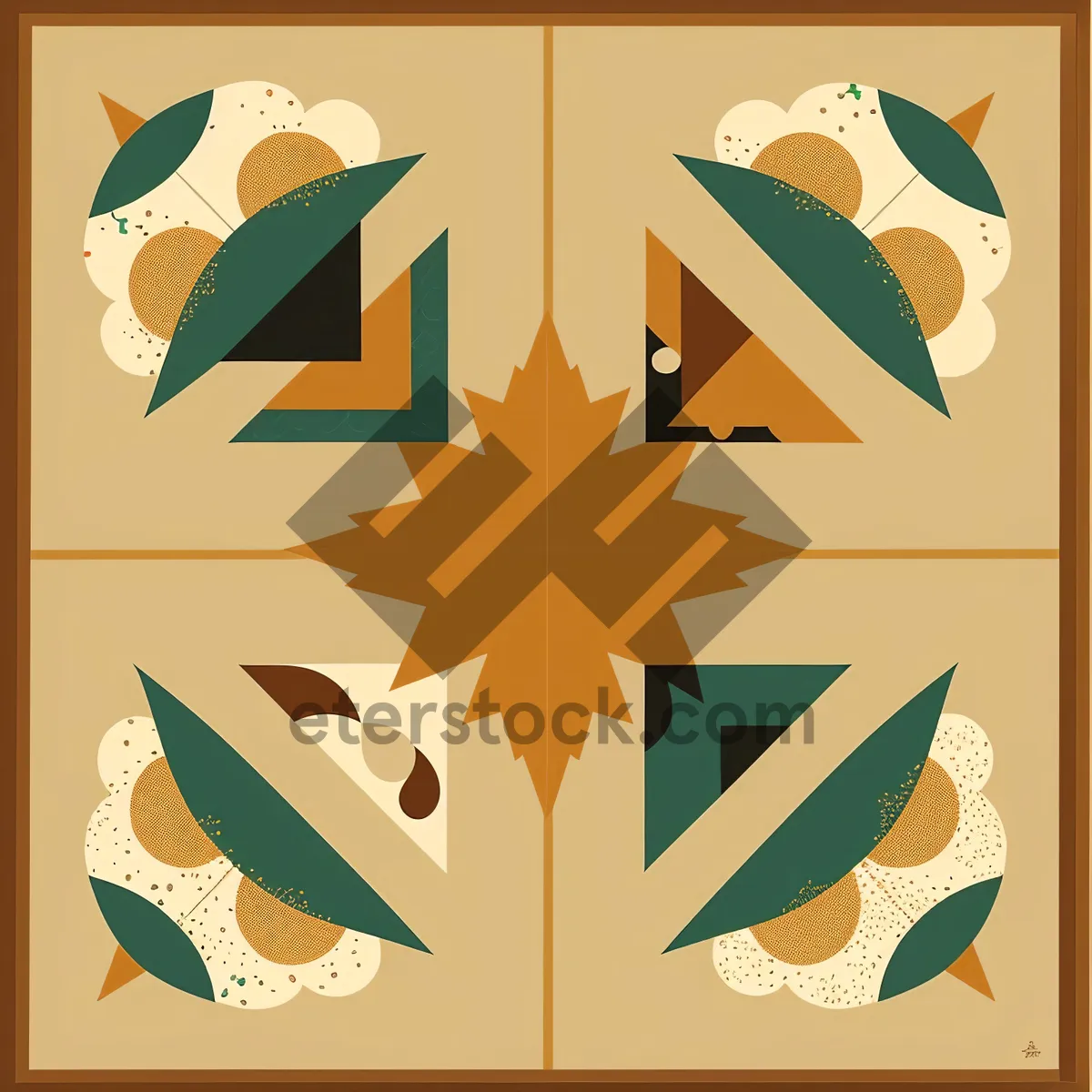 Picture of Symbolic Heraldry: Artistic Graphic Design of Star Element
