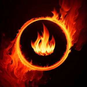 Fiery Inferno: Blaze of Burning Flames