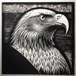 Close-up Portrait of Wild Eagle's Beak