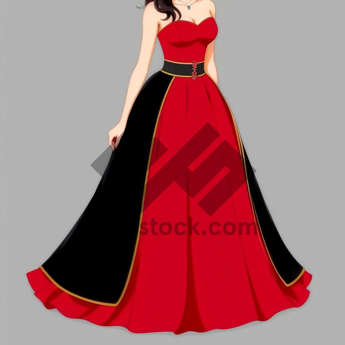 Picture of Artistic Silhouette Boutique Outfit - Cartoon Clip Art