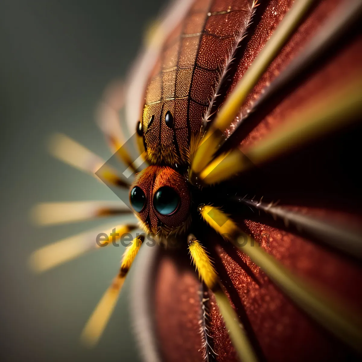 Picture of Spoke-winged lacewing on a close-up flight.