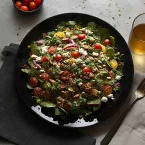 Gourmet Vegetable Salad Plate, Fresh and Delicious Meal