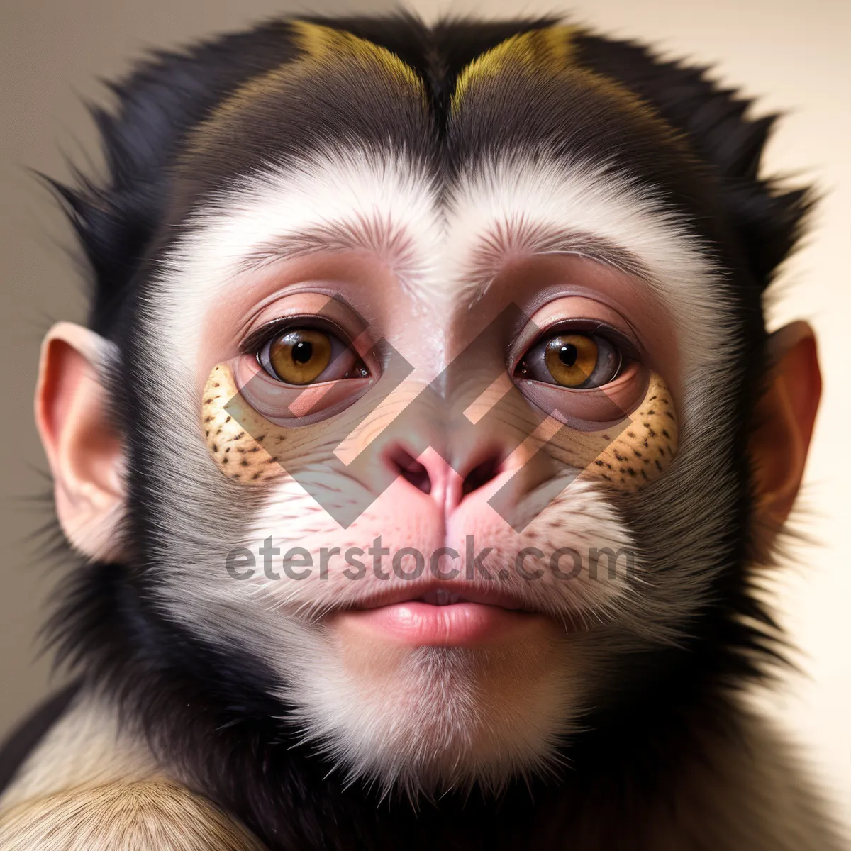 Picture of Captivating Primate Portrait - Wild Monkey with Expressive Eyes
