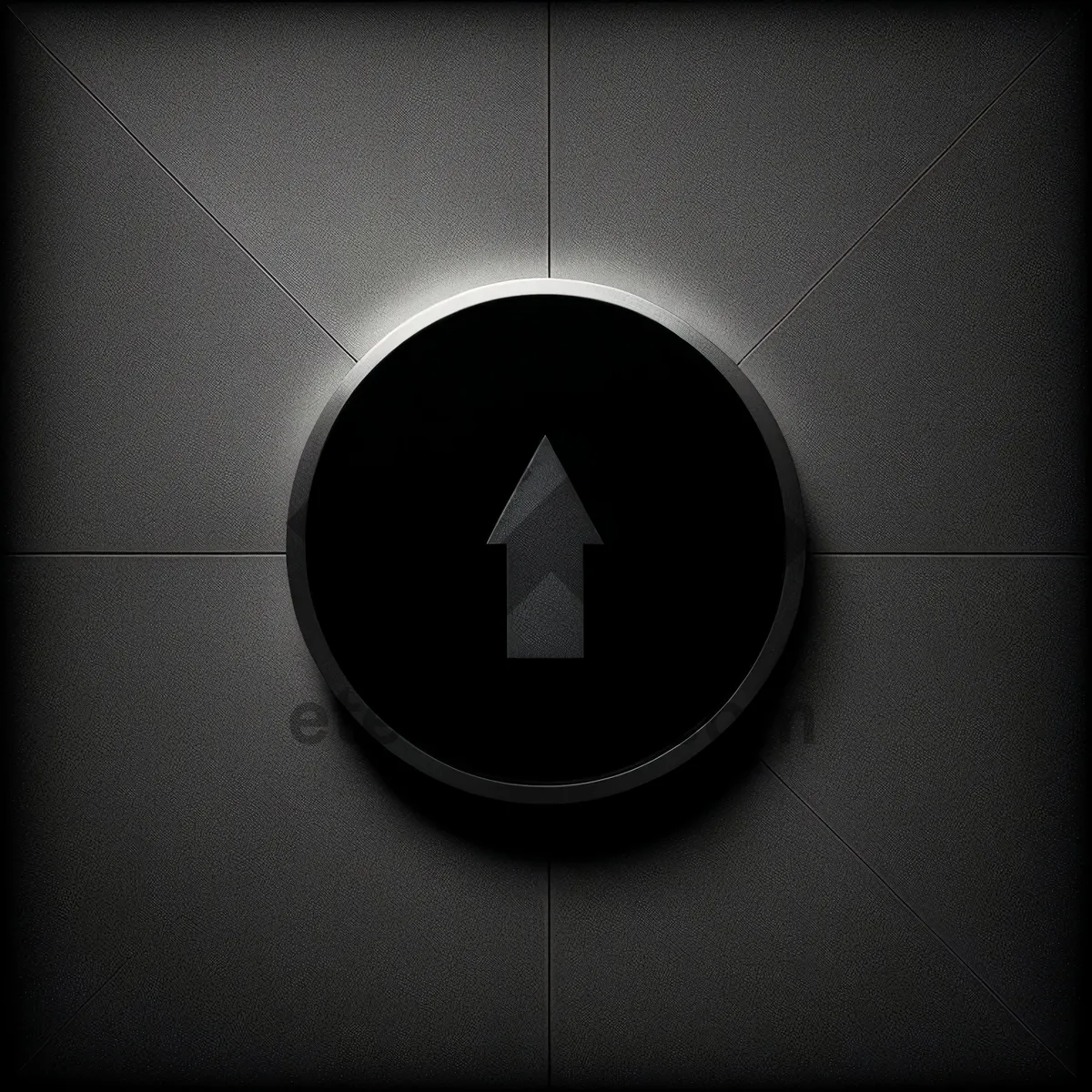 Picture of Sleek Elevator Icon with Modern Design and Shiny Button