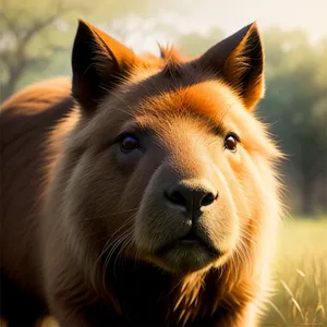 Majestic Mane: Captivating Lion Portrait in Wildlife