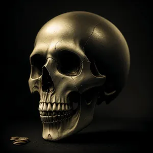 Skull-Faced Attire: Spooky Skeleton Death Mask