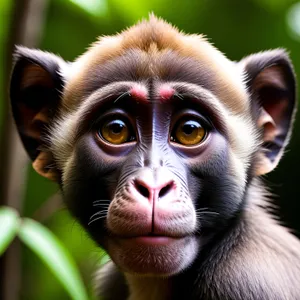 Cute Baby Chimpanzee in the Wild