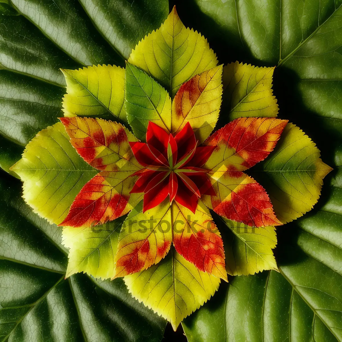 Picture of Vibrant Floral Blossom in Orange and Yellow