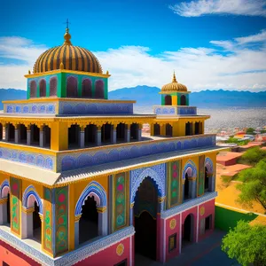 Ancient Orthodox Cathedral with Golden Cupolas