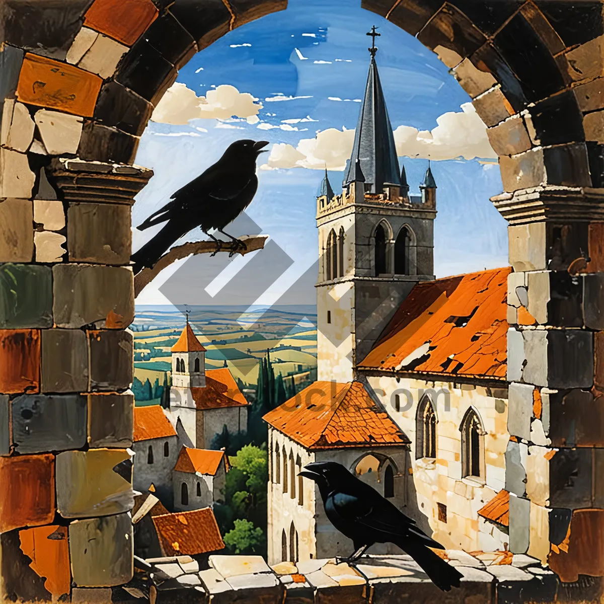 Picture of Historic cathedral in the medieval city.