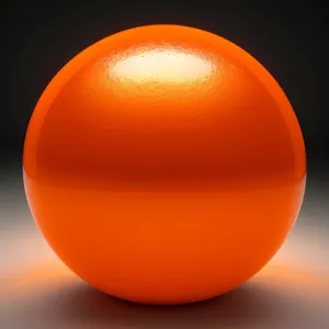 Shiny Orange Glass Egg Sphere Icon