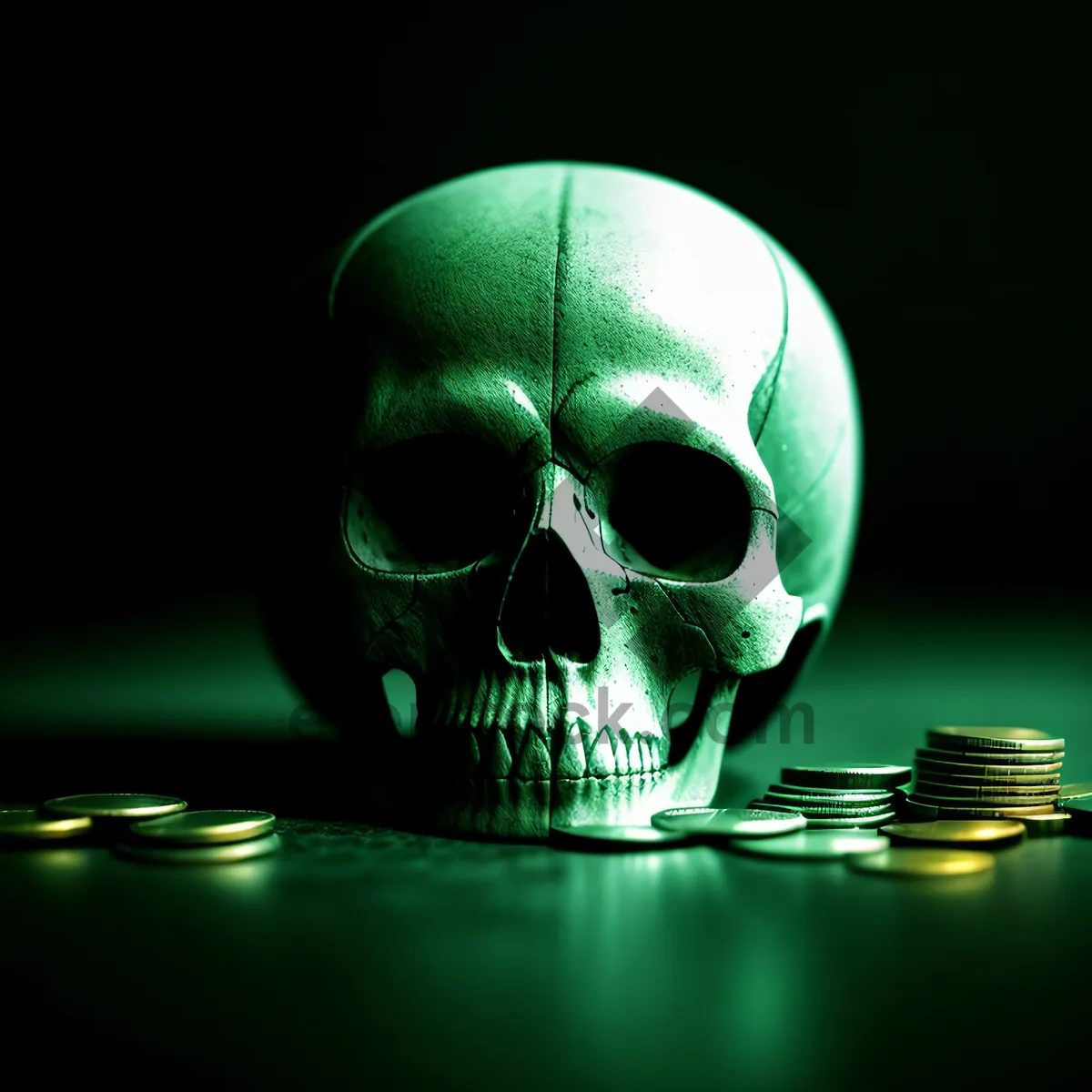 Picture of Horror Pirate Skull - Spooky Skeleton Head